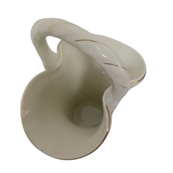 Formalities Style Ceramic Basket Vase Red Pink Rose Handle Gold Accent Decor VTG - Picture 14 of 15